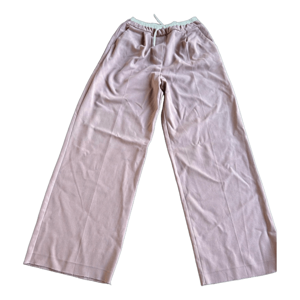 Lyserøde wide-leg bukser