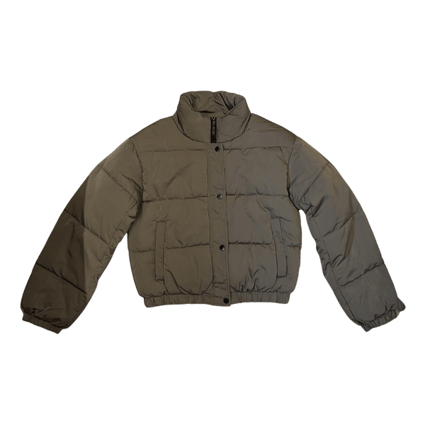Khaki puffer jacket