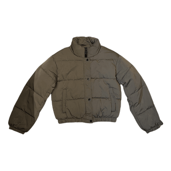 Khaki puffer jacket