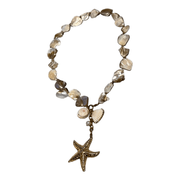 Shell starfish pendant necklace