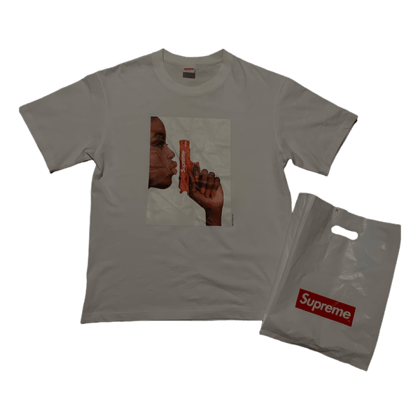 Hvid Supreme t shirt