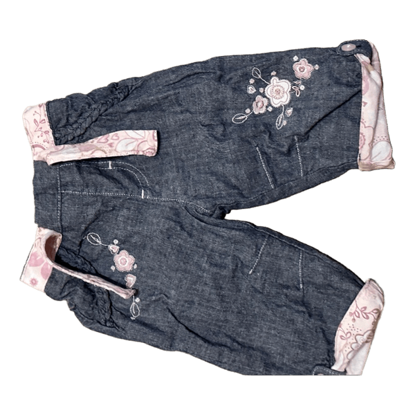Blue denim shorts