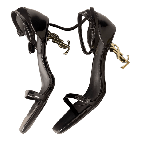 Saint Laurent patent heeled sandals