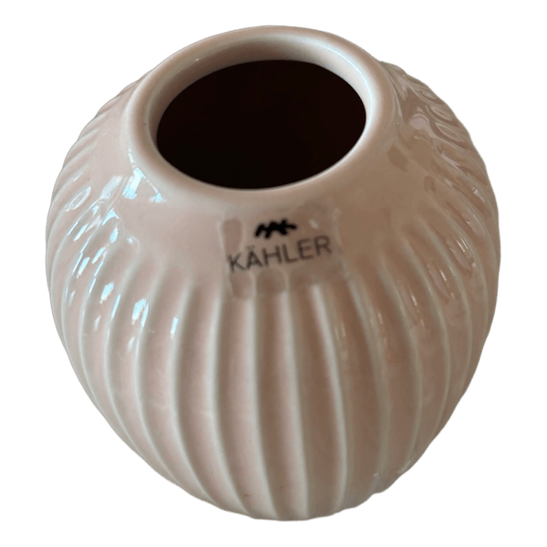 Lyserød keramikvase fra Kahler