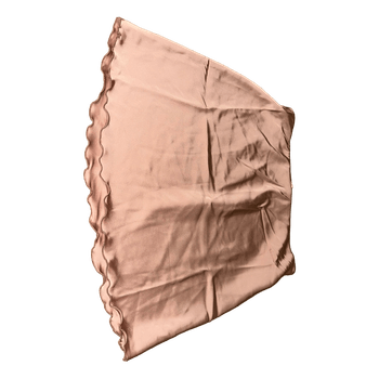 Pink satin mini skirt