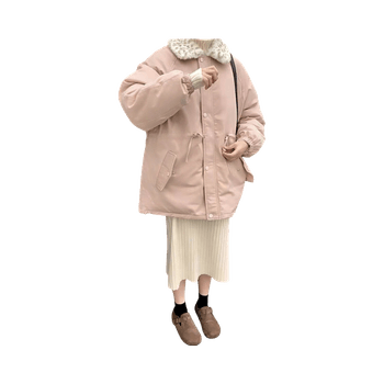 Pink Leopard Puffer Jacket