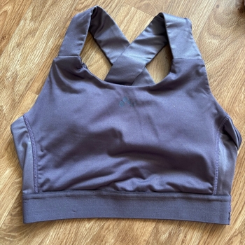 Grey sports bra top