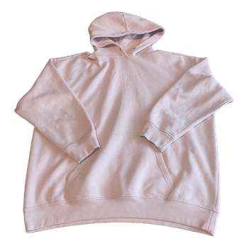 Pink embroidered hoodie
