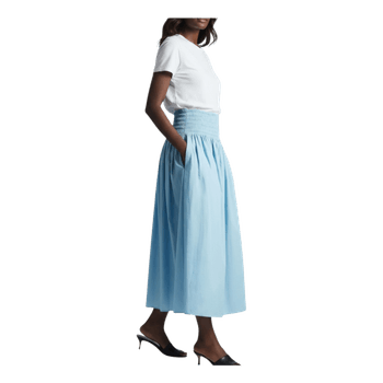 Light blue midi skirt