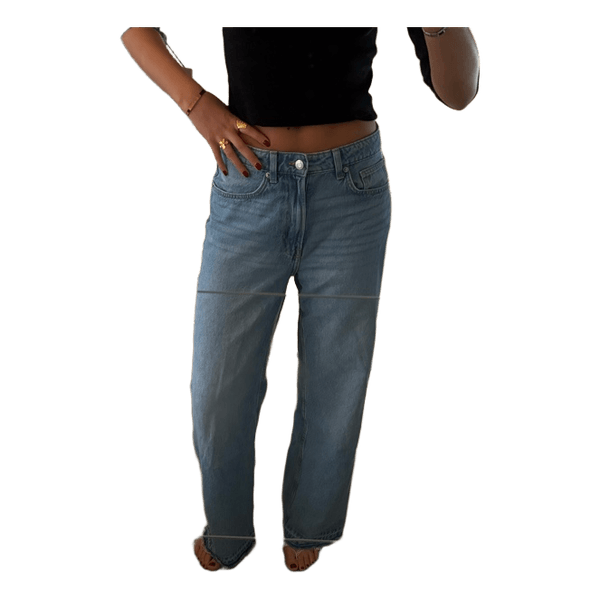 Lyseblå wide-leg jeans