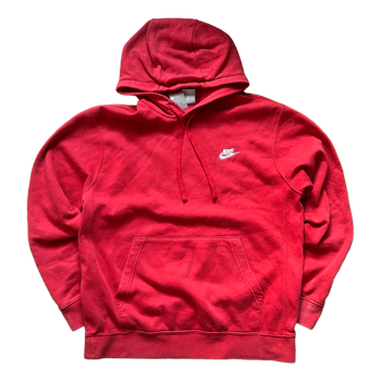 Red Nike hoodie