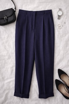 Jones New York purple tailored trousers