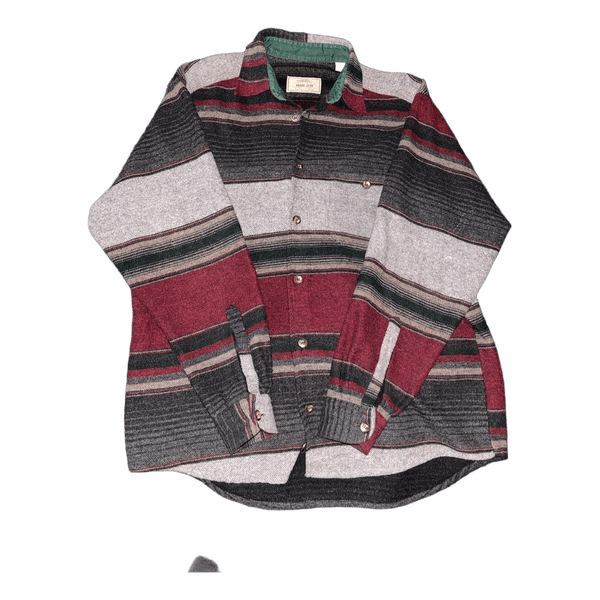 Striped wool blend shirt