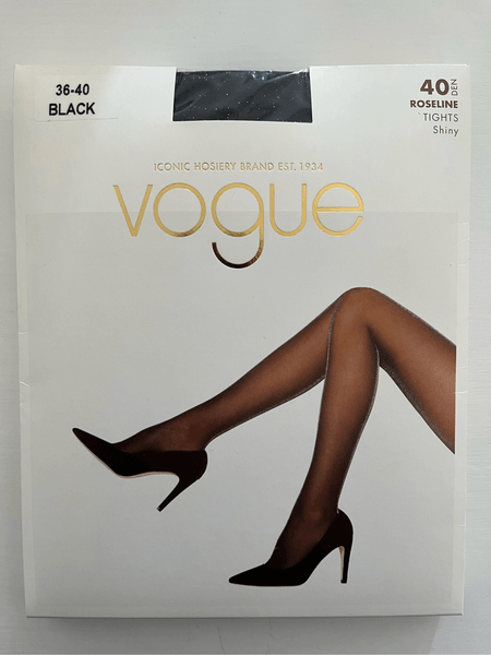 Black 40 denier shiny tights