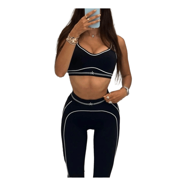 Alo Black sports set for Pilates Yoga and Gym