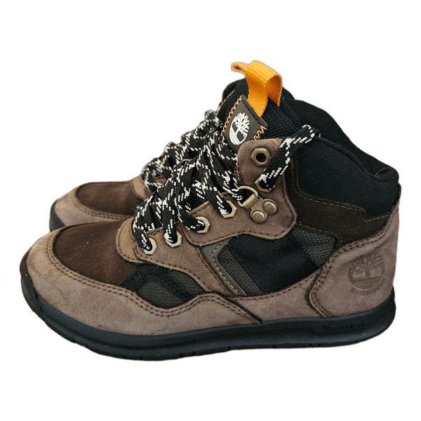 Timberland Boys Waterproof Hiking Boots Brown EU 32 US 13.5 ReBOTL Outdoor