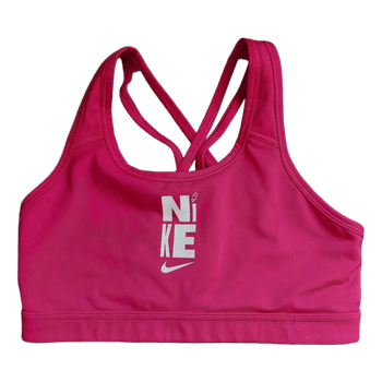 Pink Nike sports bra