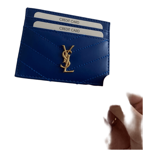 Blue card holder