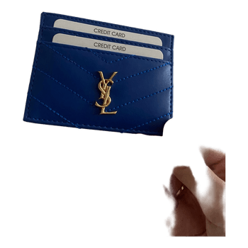 Blue card holder