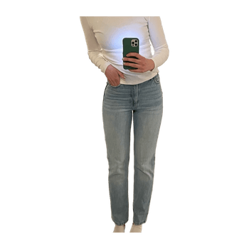 High Waist Straight Jeans