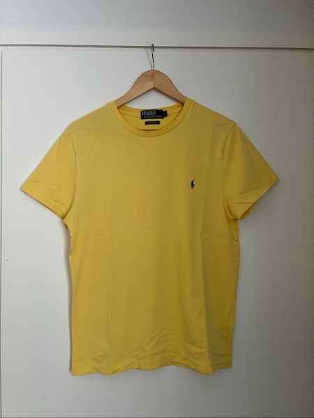 Keltainen Ralph Lauren t-paita custom fit