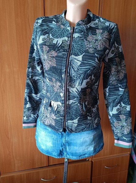 Geisha floral bomber jacket
