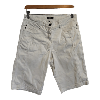 White denim shorts