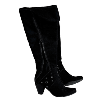 Black knee high boots