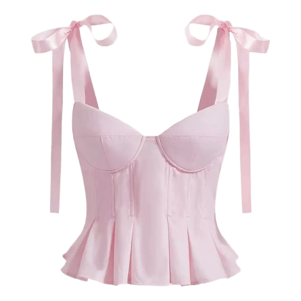 Pink corset top