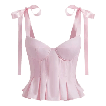 Pink corset top