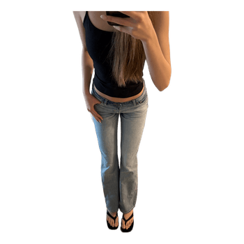 Vaaleansiniset bootcut-farkut