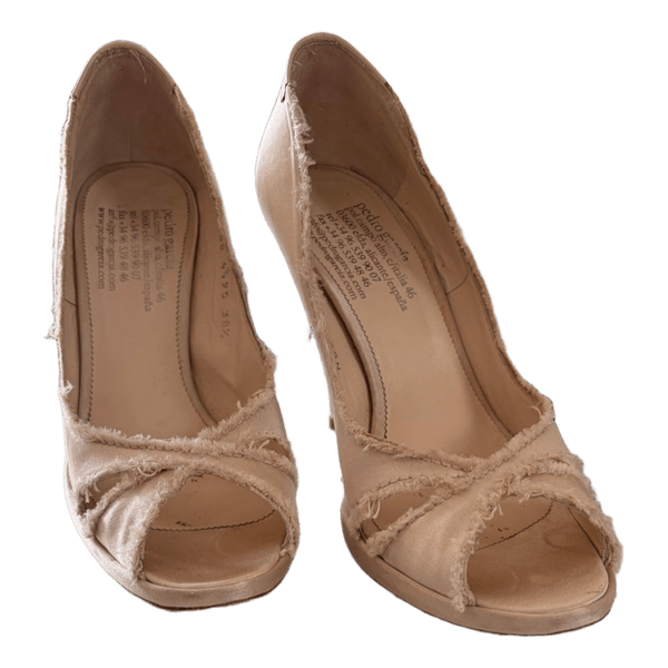 Beige stiletter med plateau