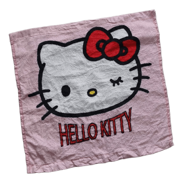Vaaleanpunainen Hello Kitty -pyyhe
