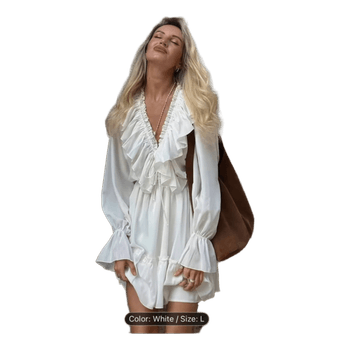 White farm vibe dress