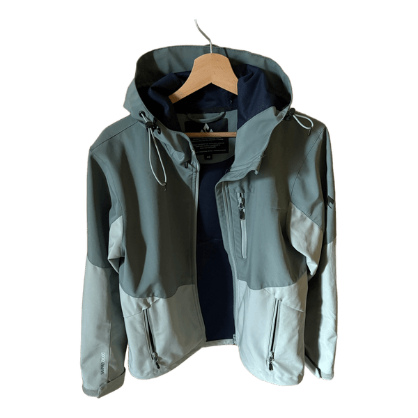 Green hooded jacket