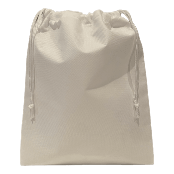 Valkoinen meikkipussi/ suojapussi/ dustbag; 25x30cm