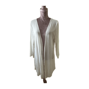 White long sleeve cardigan