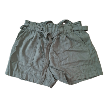 Khaki linen shorts