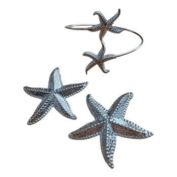 Starfish earrings and bracelet