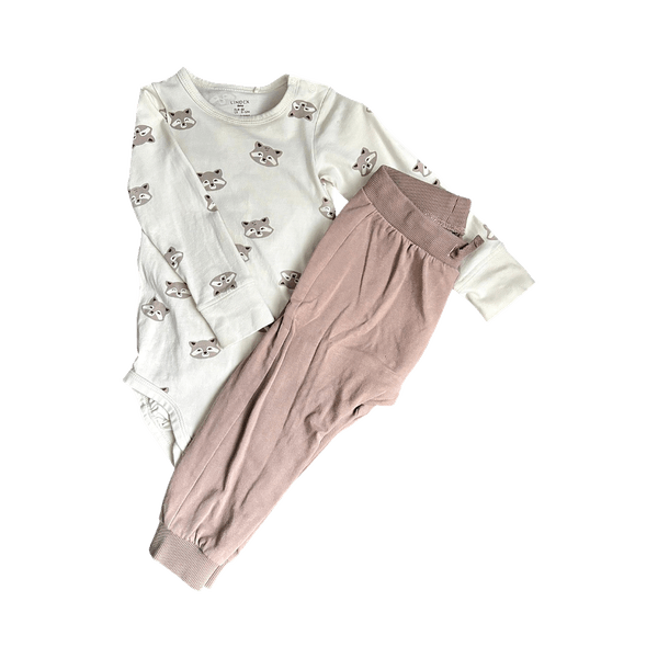 Kids' long-sleeve bodysuit and leggings set