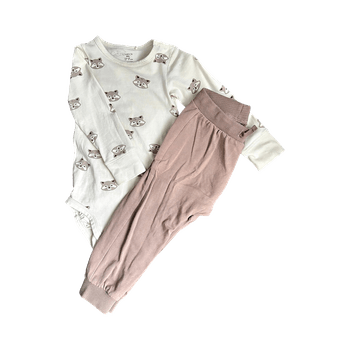 Kids' long-sleeve bodysuit and leggings set