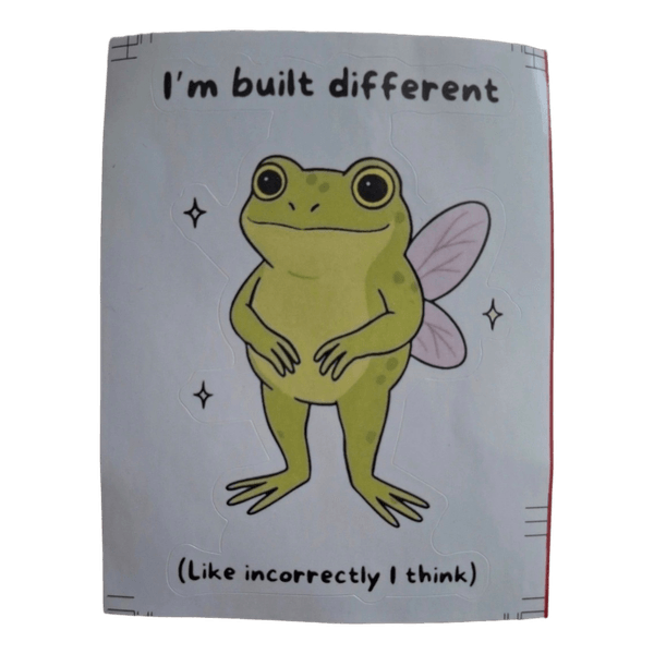 Sticker grenouille fée