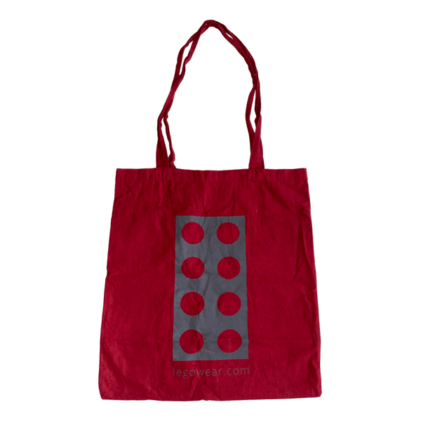 Red Lego tote bag