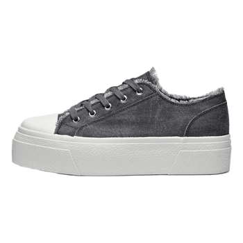 Grey platform sneakers