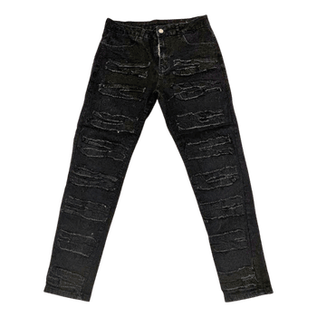 Black ripped jeans