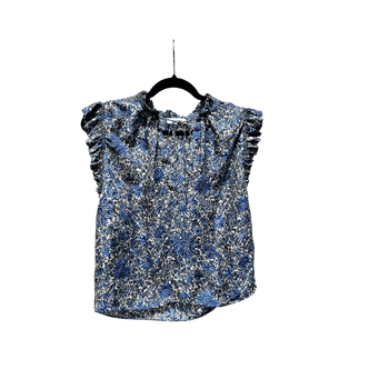 Sandro Blue Floral Top