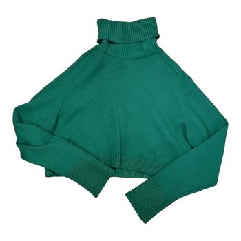 Green Zara turtleneck sweater