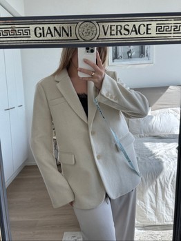 Cream wool blazer