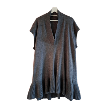 Knitted Poncho wool-silk-cashmere dress