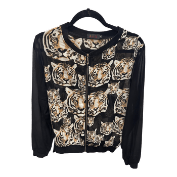 Tiger print zip jacket